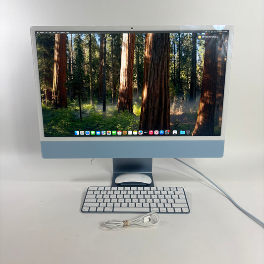 2023 Apple iMac 24" M3 4.0GHz 8GB RAM 256GB SSD Blue MQRC3LL/A