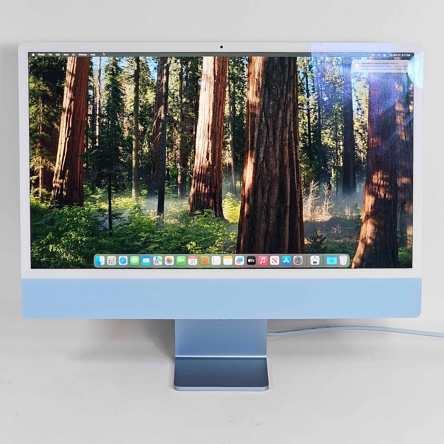 2021 Apple iMac 24" M1 3.2GHz 8GB RAM 256GB SSD Blue MGPK3LL/A