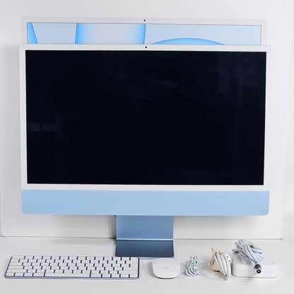 2021 Apple iMac 24" M1 3.2GHz 8GB RAM 256GB SSD Blue MGPK3LL/A