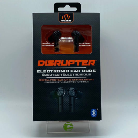 New Walker's Disrupter Bluetooth Digital Noise Canceling Earbuds Black GWP-DSRPT