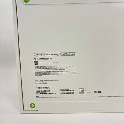 New 2025 Apple MacBook Air 13.6" M4 8C GPU 4.5GHz 16GB RAM 256GB SSD MC6T4LL/A