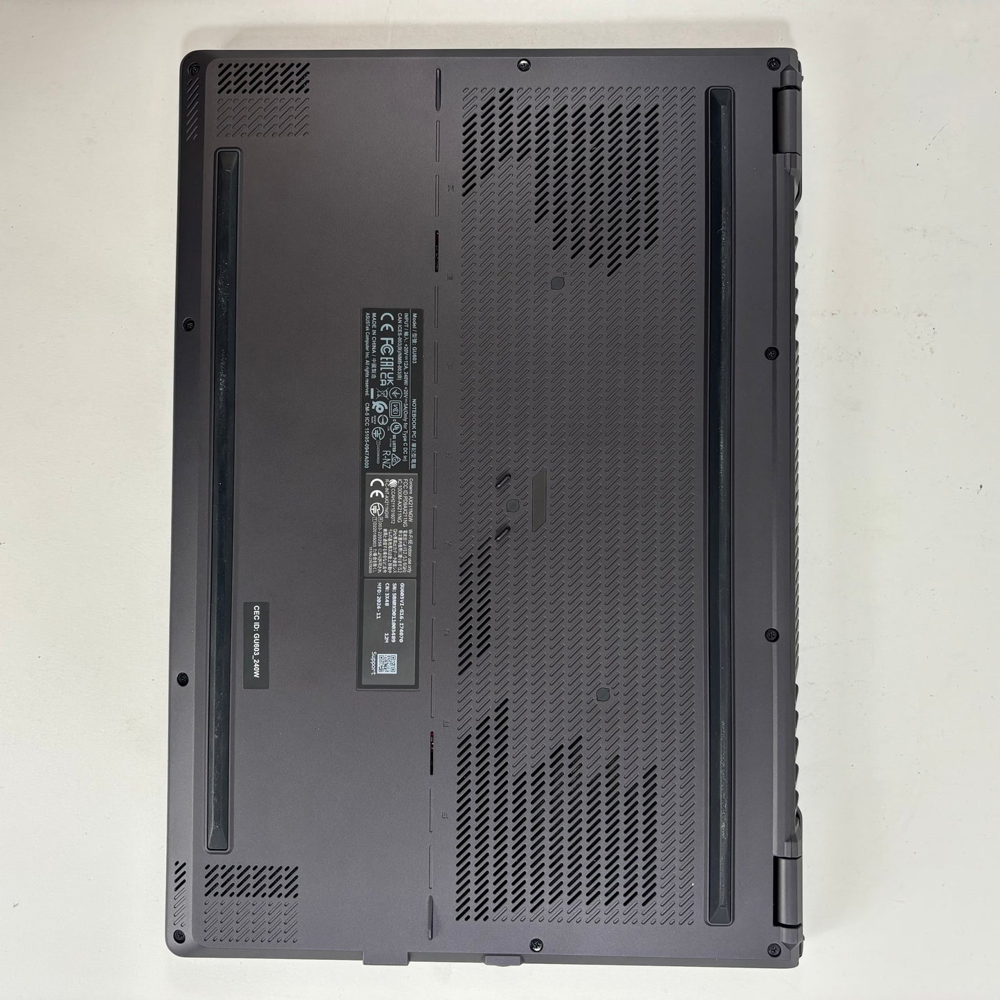 Asus ROG Zephyrus G16 GU603VI 16" i7-13620H 2.4GHz 16GB RAM 1TB SSD RTX 4070