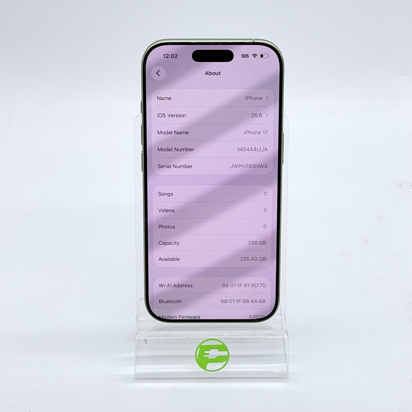 Factory Unlocked Apple iPhone 17 256GB Sage MG4A4LL/A