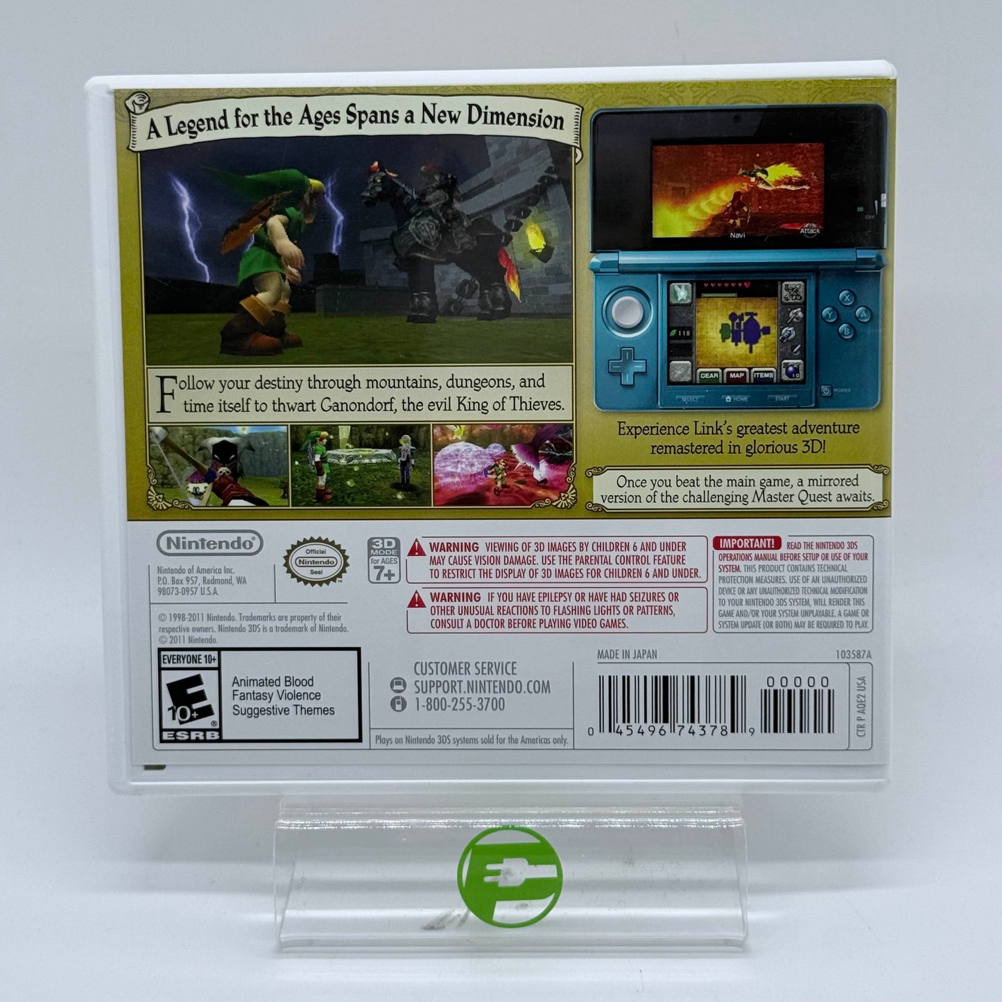 Zelda Ocarina of Time 3D [Nintendo Selects] (Nintendo 3DS, 2016)