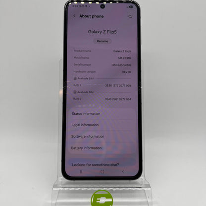 Verizon Samsung Galaxy Z Flip5 4GB RAM 256GB SM-F731U Graphite