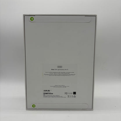 New WiFi Only Apple iPad 10th Gen 64GB Silver MPQ03LL/A