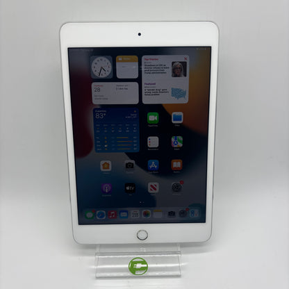 WiFi Only Apple iPad Mini 4th Gen 128GB 15.8.3 Silver MK9P2LL/A
